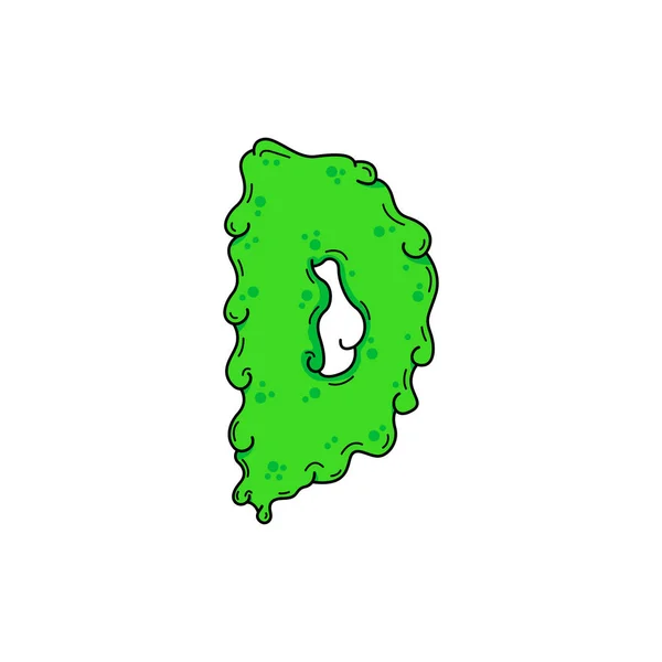 Logo Vectoriel Visqueux Lettre Slime Snot Lettre Illustration Vectorielle Conception — Image vectorielle