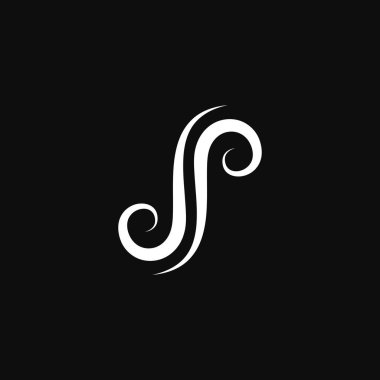 Modern vektör Logo mektup Js. Js mektup tasarlamak vektör