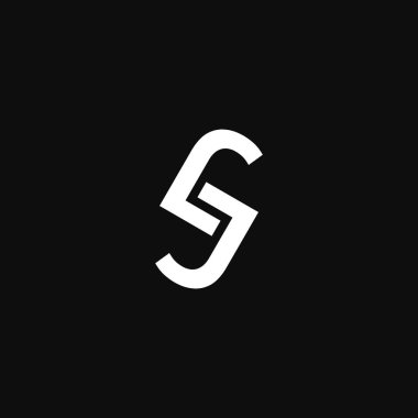 Modern vektör Logo mektup Js. Js mektup tasarlamak vektör