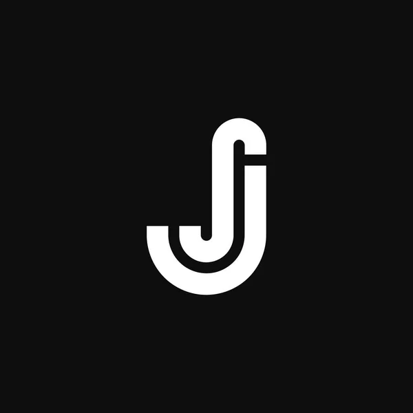 Modern vektör Logo mektup Js. Js mektup tasarlamak vektör