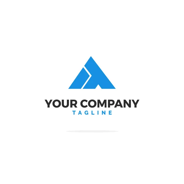 Premium Vektor Logo Blau Schöne Logodesign Für Tech Company Branding — Stockvektor