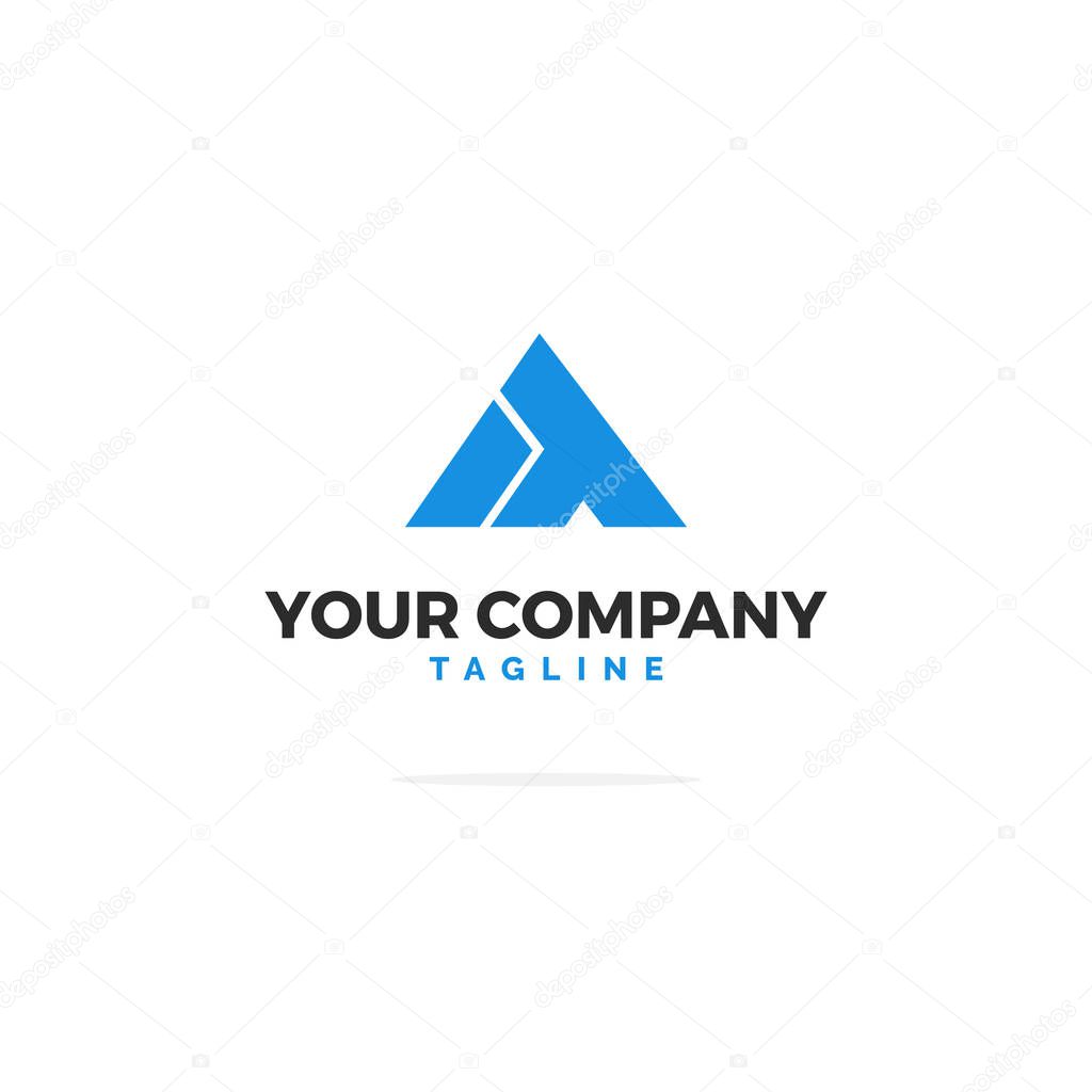 Premium Vector IT Logo In Blue. Beautiful Logotype Design For Tech IT Company Branding. Modern Corporate Identity Design In Blue.