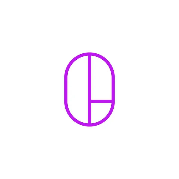 Σύγχρονη Διάνυσμα Λογότυπο Γράμμα Ροζ Γραμμή Επιστολή Σχεδιασμό Διάνυσμα — Διανυσματικό Αρχείο