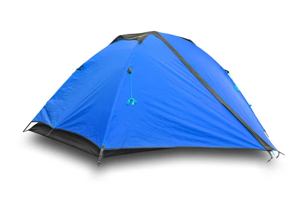 青い観光テント — ストック写真
