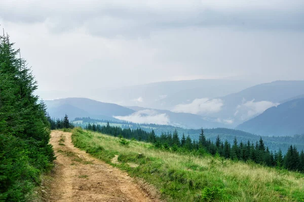 Camino de campo en las montañas — Foto de Stock