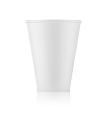 Beyaz plastik bardak