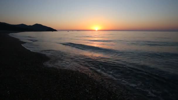 Dawn over Olympus lub Turtle Beach — Wideo stockowe