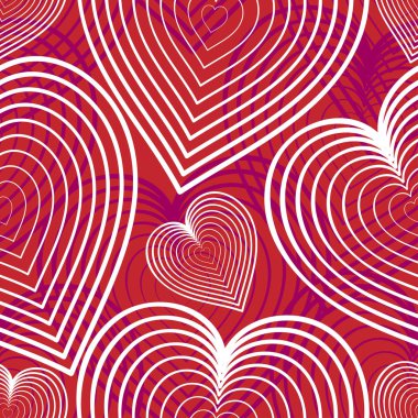 Arka plan, kalpleri uçan ile sorunsuz. Doğrusal öğeleri kırmızı bir arka plan üzerinde