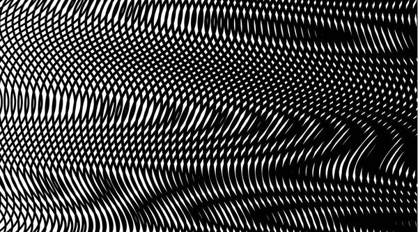 Контрастный монохромный гипнотический векторный фон с линейными иллюзиями
