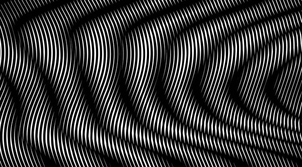 Abstrakter monokuromer Hintergrund mit Moire-Illusion. — Stockvektor