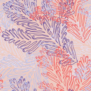 Sualtı okyanus mercan resifi bitkiler, mercanlar.