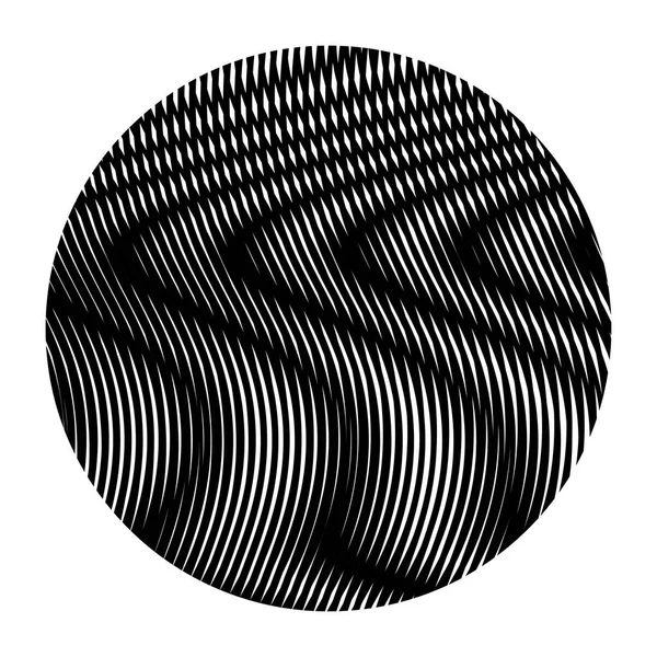 丸い形状の白黒ベクトルパターン. — ストックベクタ