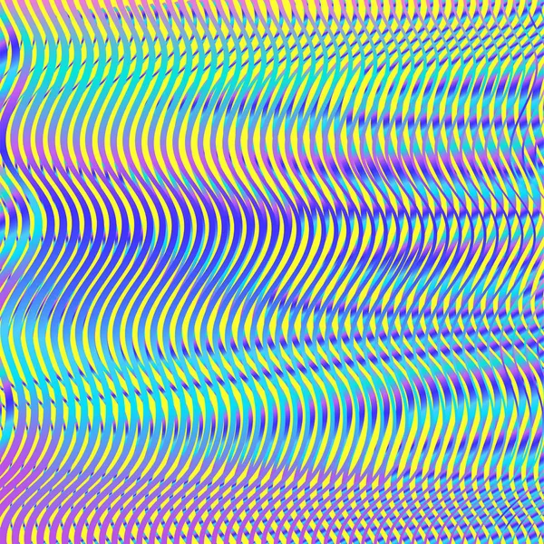 Texture abstraite numérique arc-en-ciel avec lignes colorées — Image vectorielle