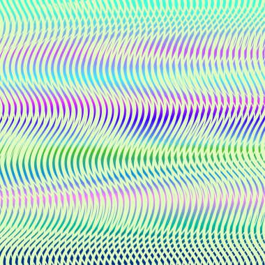 Yanardöner moire etkisi ile akışkan soyut holografik doku.