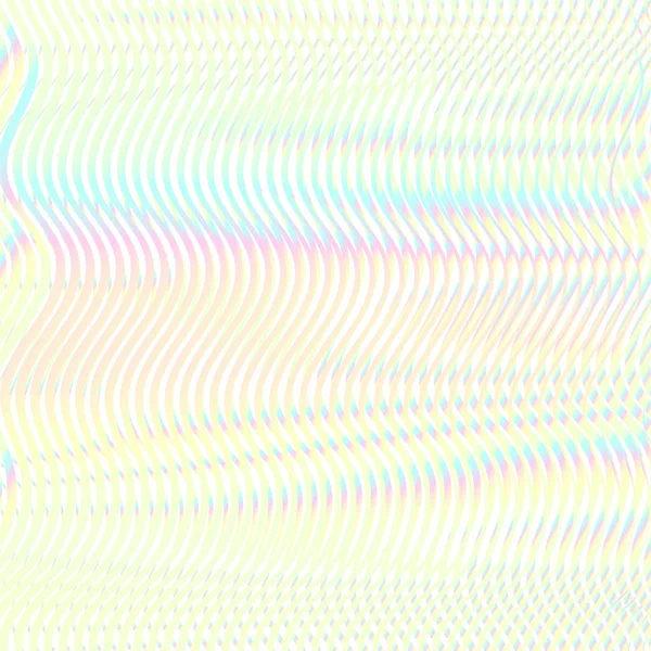 Fließend abstrakte holographische Halbtontextur mit irisierendem Moire. — Stockvektor