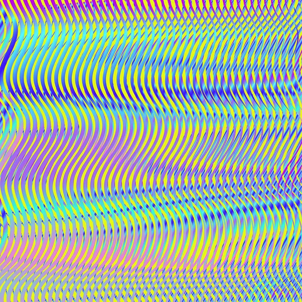 Textura linear holográfica com efeito de moire colorido iridescente . —  Vetores de Stock