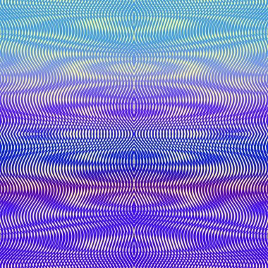 Doğrusal moire efektli simetrik eğimli ultradeniz dokusu.