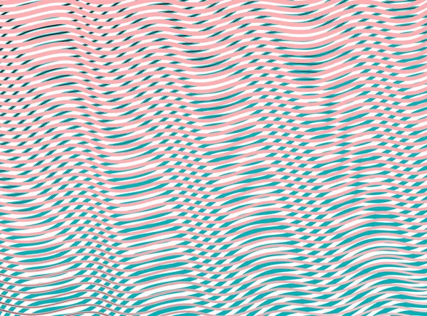 Fond abstrait ondulé léger avec effet moire des ondes linéaires . — Image vectorielle