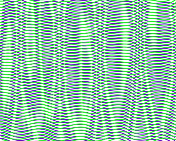 Wellen lineare abstrakte Textur in trendigen mintgrünen Halbtönen Leuchteffekt. — Stockvektor