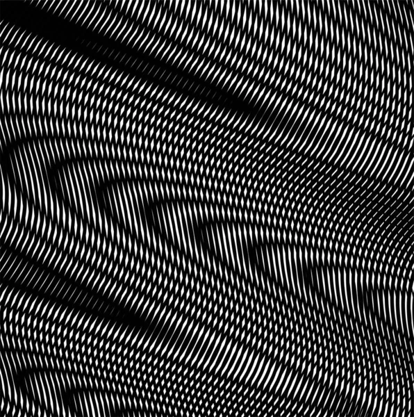Diagonal monocromático abstrato linear texturizado fundo de efeito moire . —  Vetores de Stock