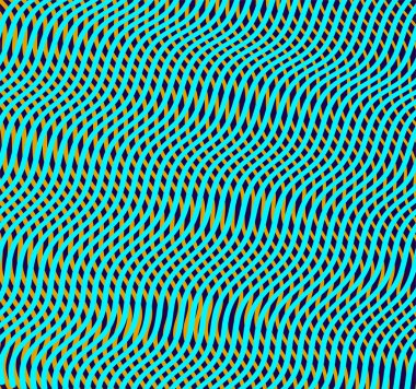 Deniz meltemi dalgalarının moire efektiyle dalgalı renkli arka plan.