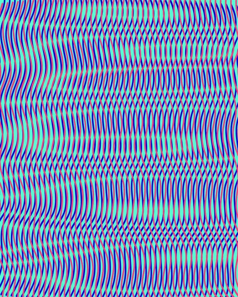 Textura de ilusão óptica de moire linear abstrato com efeito fluídico de brilho suave . —  Vetores de Stock