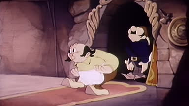 Personel ile 1930'larda gizlice girmeye çalışan adam, çizgi film