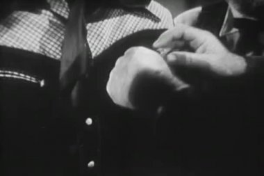 Orta vurdum şerif rozeti kovboy 's gömlek, 1940'larda ekleme