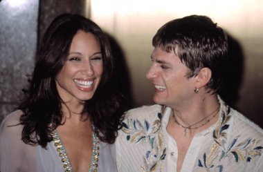 Rob Thomas Matchbox 20 ve eşi Marisol VH1 Vogue moda Ödülleri, NY 10/15/2002, CJ Contino tarafından