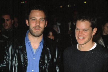 Ben Affleck ve Matt Damon proje Greenlight, NY 11/27/2001 prömiyerinde, CJ Contino tarafından