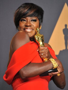 Viola Davis, En Iyi destek aktris çitler için, 89 Akademi Ödülleri için basın odasında Oscars 2017-basın odası, Hollywood ve Highland Center 'da Dolby Theatre, Los Angeles, CA Şubat 26, 2017. Fotoğraf: Elizabeth Goodenough/Everett Col