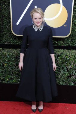 75. Yıllık Altın Küre Ödülleri için gelen Elisabeth Moss - Gelenler 2, Beverly Hilton Hotel, Beverly Hills, Ca Ocak 7, 2018. Fotoğraf: Dee Cercone /Everett Collection