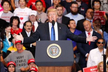 Donald Trump, Başkan Donald Trump Make America Great Again Rally,Las Vegas Convention Center, Las Vegas, Nv 20 Eylül 2018 