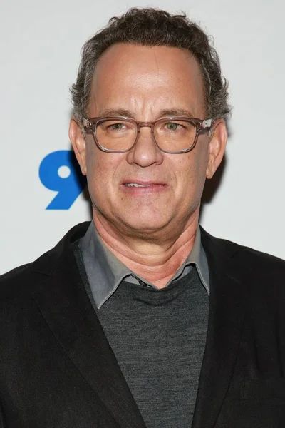 Tom Hanks Public Appearance Uncommon Type Tom Hanks Conversation Gayle — Stock Photo, Image