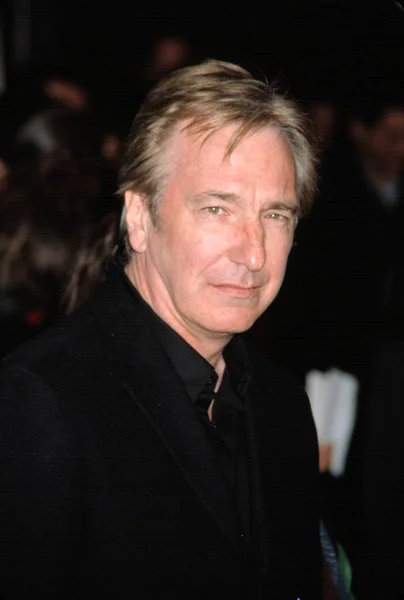 Alan Rickman Premiären Någon Som 2001 — Stockfoto