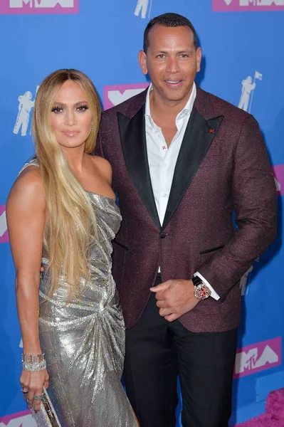 Jennifer Lopez Arrivals 2018 Mtv Vmas Arrivals Part Radio City — Stock Photo, Image