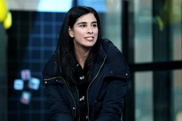 Sarah Silverman Aol Build Series Celebrity Candids Mon Aol Build — Stockfoto