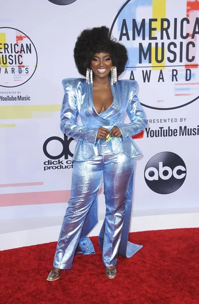 Amara Negra Beérkezések 2018 American Music Awards Érkezések Microsoft Theater — Stock Fotó