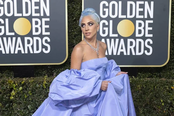 Lady Gaga Részt Vesz Éves Golden Globe Díj Golden Globe — Stock Fotó