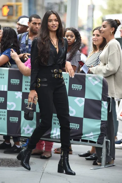 Shanina Shaik Giro Celebrity Candids Wed New York Agosto 2018 Fotografia Stock