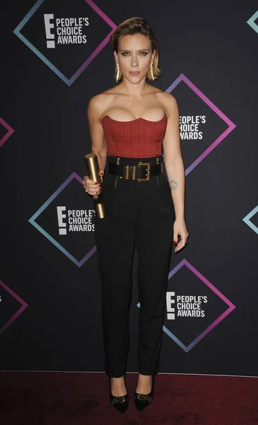 Scarlett Johansson Press Room People Choice Awards 2018 Press Room — Stock Photo, Image