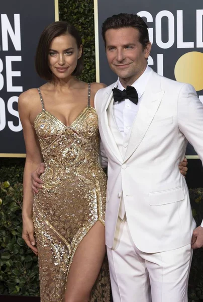 Bradley Cooper Irina Shayk Zúčastní 76Ti Ročních Cen Zlatého Glóbu — Stock fotografie