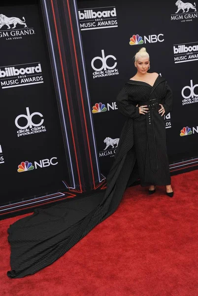 Christina Aguilera Las Llegadas Para Los Billboard Music Awards 2018 — Foto de Stock