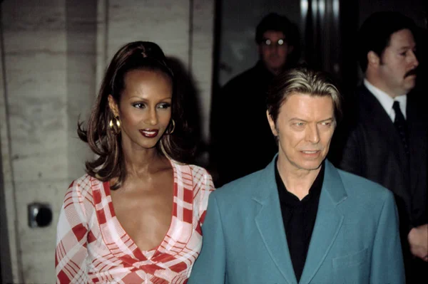 Iman Och David Bowie Film Society Lincoln Center Utmärkelser För — Stockfoto