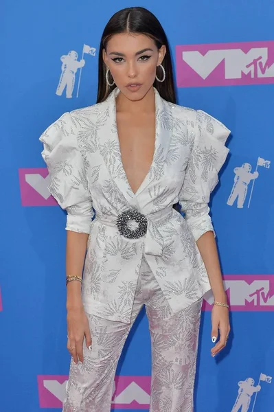 Madison Beer Las Llegadas Para 2018 Mtv Vmas Llegadas Parte Fotos De Stock