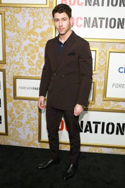 Nick Jonas Roc Nation için gelenler Brunch, New York, NY 27 Ocak 2018. Fotoğraf: Jason Mendez/Everett Collection