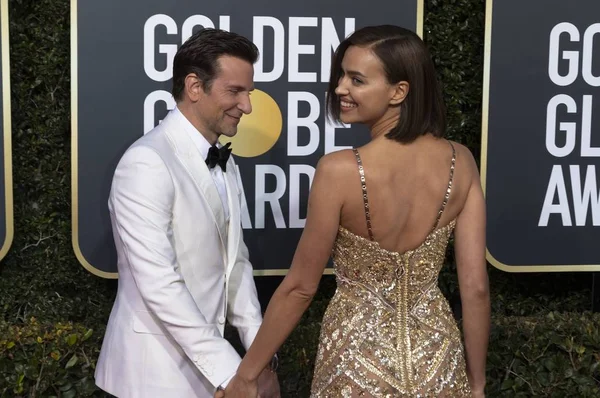 Bradley Cooper Irina Shayk Assistent 76E Golden Globe Awards Annuel — Photo