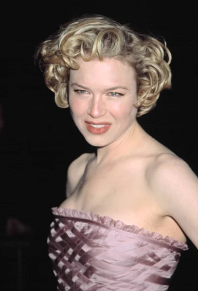 Renee Zellweger Vestido Carolina Herrera Estreno Chicago 2002 Por Contino — Foto de Stock