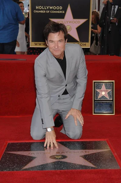Jason Bateman Hollywood Walk Fame Star Için Düzenlenen Indüksiyon Töreninde — Stok fotoğraf