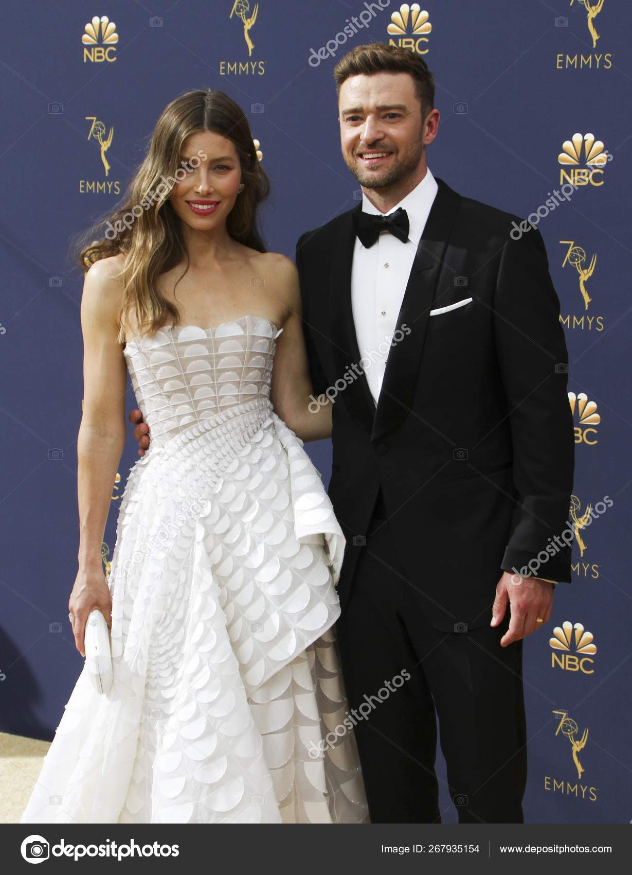 Jessica Biel Justin Timberlake Arrivals 70Th Primetime Emmy Awards 2018 Stock Editorial Photo everett225 267935154
